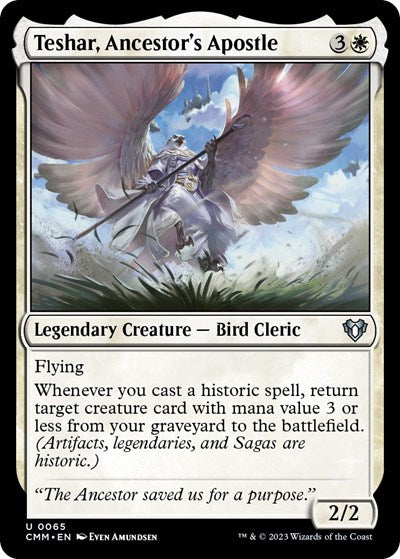 Teshar, Ancestor's Apostle (Commander Masters) Near Mint Foil