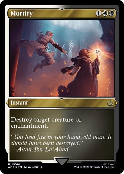 Mortify (Foil Etched) (Universes Beyond: Assassin's Creed) Near Mint Foil