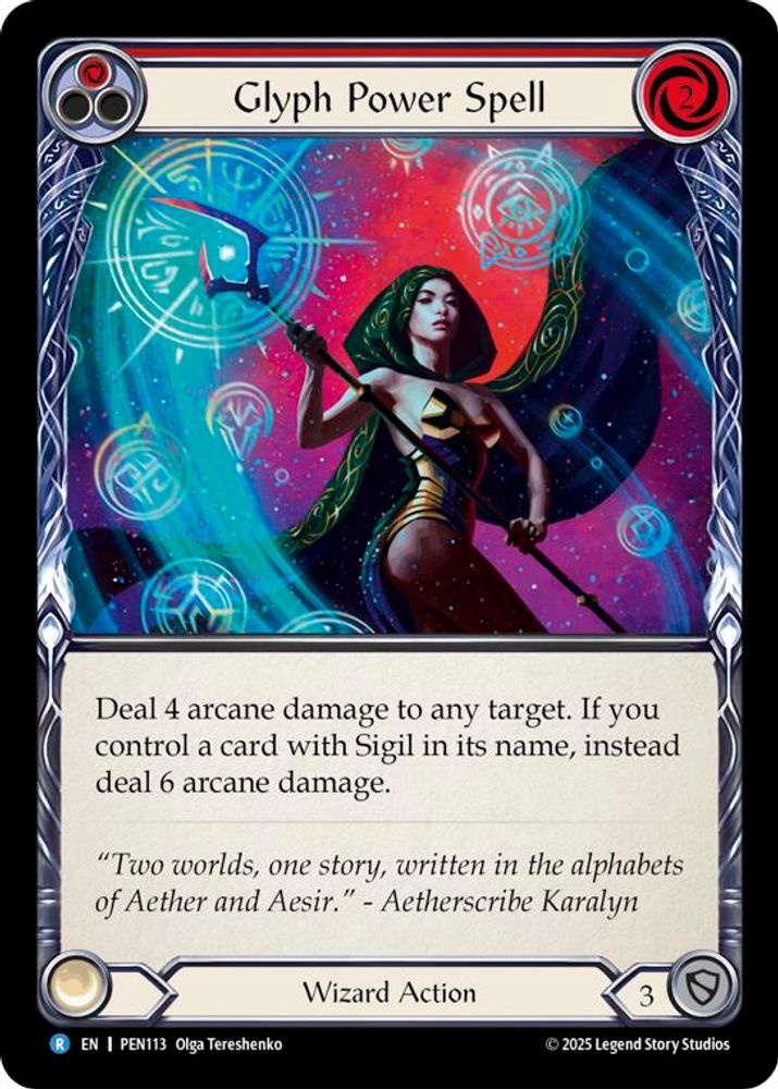 Glyph Power Spell (Red)