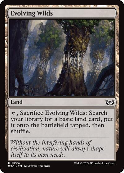 Evolving Wilds (Commander: Duskmourn: House of Horror) Near Mint