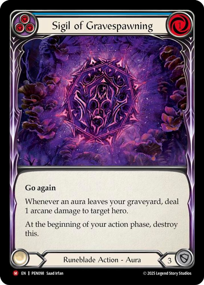 Sigil Of Gravespawning (Blue)