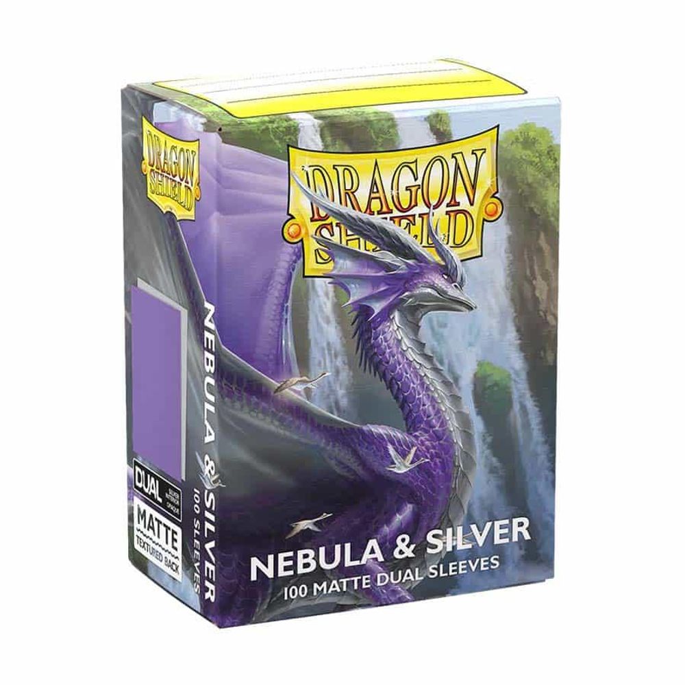 Dragon Shield Dual Matte Standard Sleeves - Nebula & Silver (100 Pack)