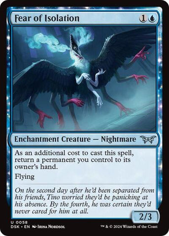 Fear of Isolation (Duskmourn: House of Horror) Near Mint