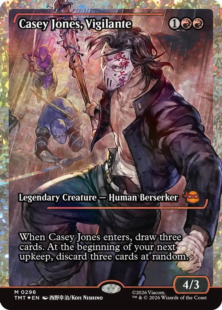 Casey Jones, Vigilante (0296) (Showcase) (Fracture Foil)