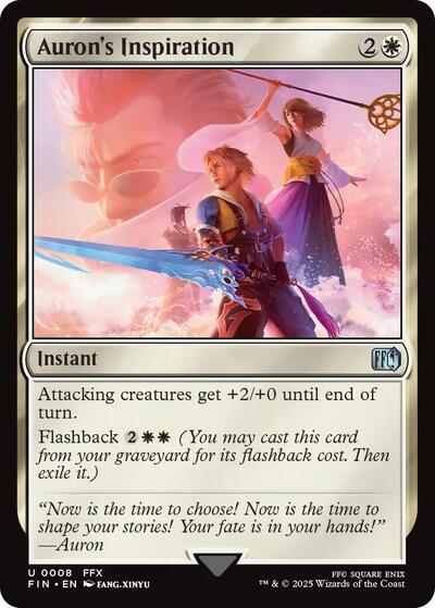Auron's Inspiration (Universes Beyond: FINAL FANTASY) Near Mint Foil