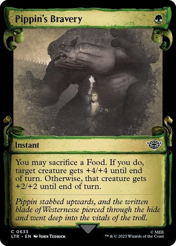 Pippin's Bravery (Showcase Scrolls) (Universes Beyond: The Lord of the Rings: Tales of Middle-earth) Near Mint Foil