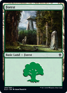 Forest (269) (Throne of Eldraine) Near Mint Foil