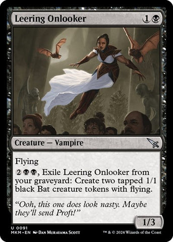 Leering Onlooker (Murders at Karlov Manor) Near Mint Foil
