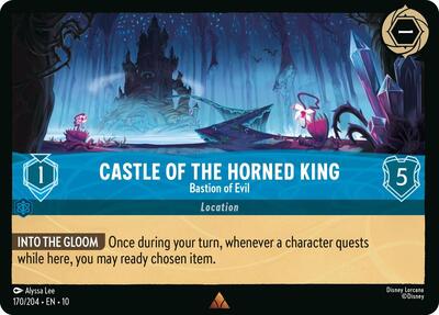 Castle of the Horned King - Bastion of Evil (Whispers in the Well) Near Mint Cold Foil