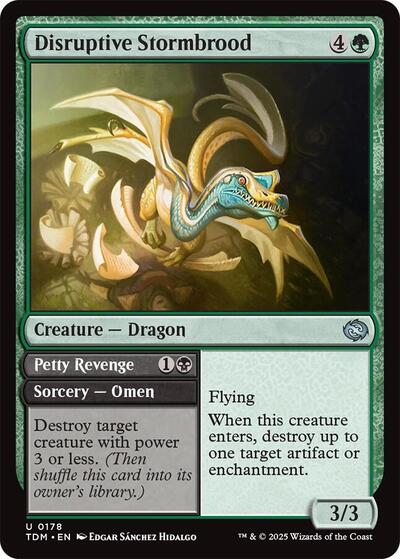 Disruptive Stormbrood (Tarkir: Dragonstorm) Light Play Foil