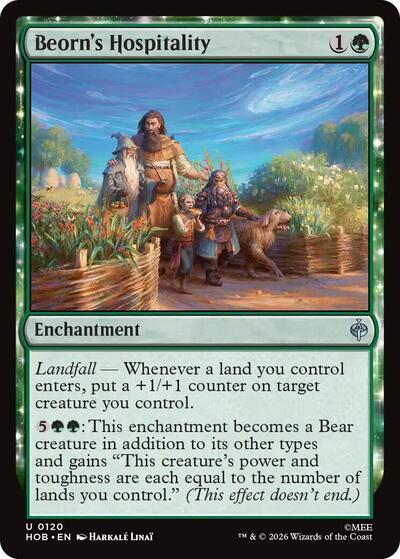 Beorn's Hospitality (The Hobbit) Near Mint Foil