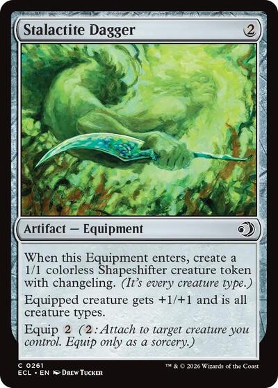 Stalactite Dagger (Lorwyn Eclipsed) Near Mint Foil