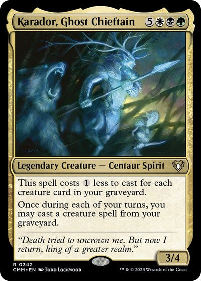Karador, Ghost Chieftain (Commander Masters) Near Mint Foil