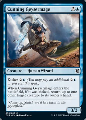 Cunning Geysermage (Zendikar Rising) Near Mint Foil