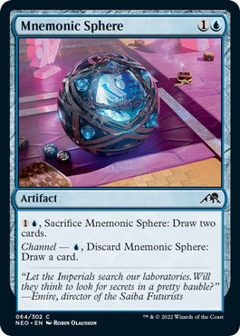 Mnemonic Sphere (Kamigawa: Neon Dynasty) Near Mint Foil