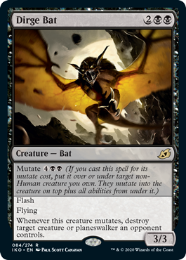 Dirge Bat (Ikoria: Lair of Behemoths) Near Mint Foil