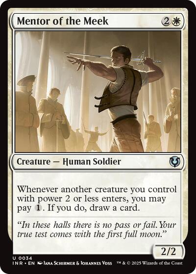 Mentor of the Meek (Innistrad Remastered) Light Play Foil
