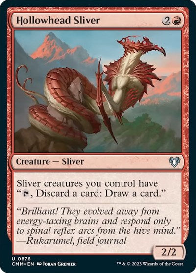 Hollowhead Sliver (Commander Masters) Near Mint