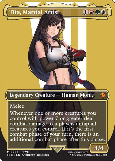 Tifa, Martial Artist (Borderless) (Commander: FINAL FANTASY) Near Mint Foil