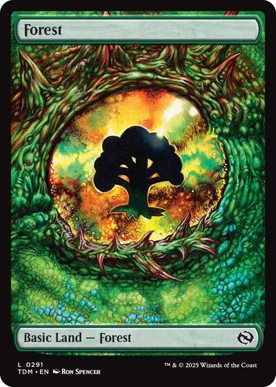 Forest (0291) (Tarkir: Dragonstorm) Near Mint