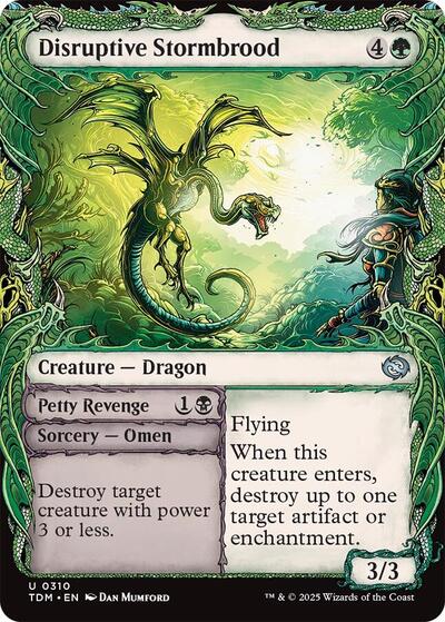 Disruptive Stormbrood (Showcase) (Tarkir: Dragonstorm) Near Mint Foil