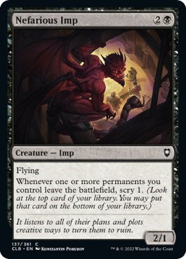 Nefarious Imp (Commander Legends: Battle for Baldur's Gate) Near Mint Foil