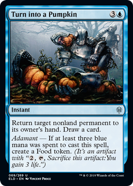 Turn into a Pumpkin (Throne of Eldraine) Near Mint Foil