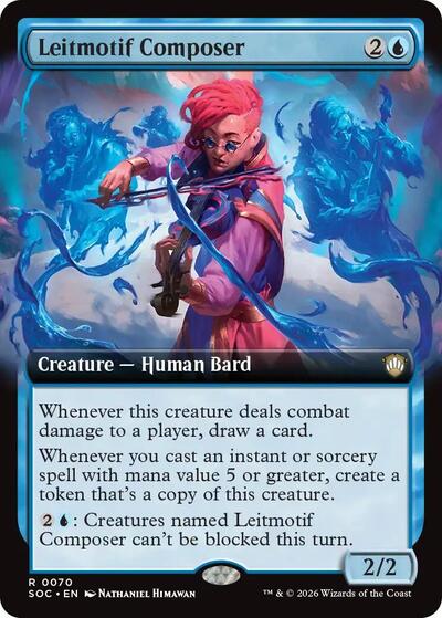 Leitmotif Composer (Extended Art) (Commander: Secrets of Strixhaven) Near Mint