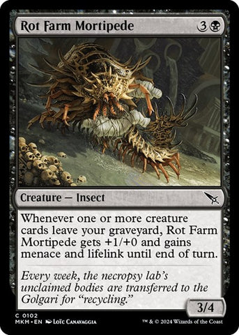 Rot Farm Mortipede (Murders at Karlov Manor) Near Mint Foil