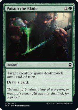 Poison the Blade (Commander Legends: Battle for Baldur's Gate) Near Mint Foil
