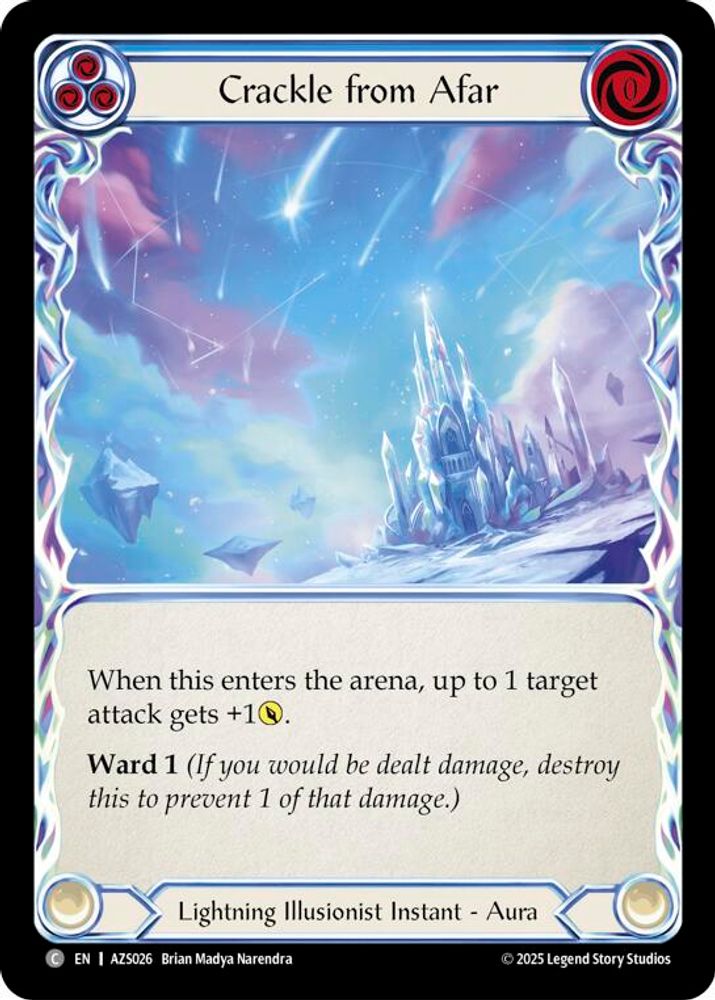 Crackle From Afar (Blue)
