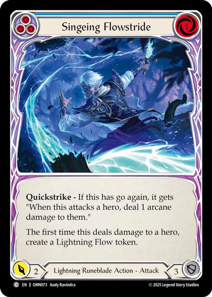 Singeing Flowstride (Blue)