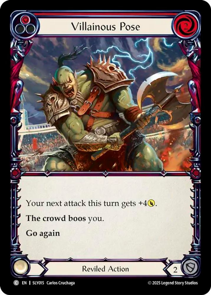 Villainous Pose (Red)