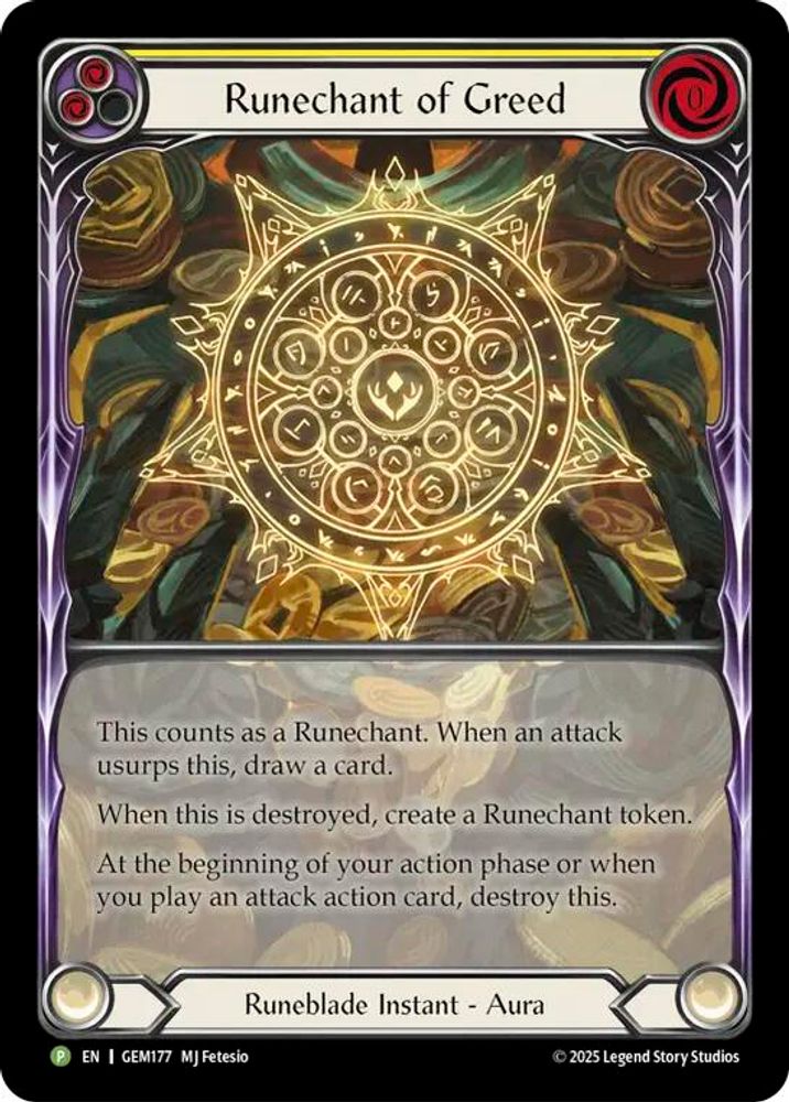Runechant of Greed (Yellow)