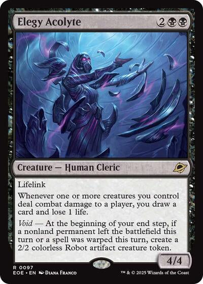 Elegy Acolyte (Edge of Eternities) Near Mint Foil