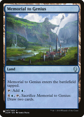 Memorial to Genius (The List) Near Mint
