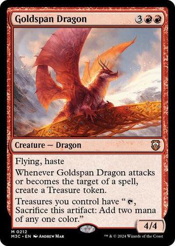 Goldspan Dragon (Commander: Modern Horizons 3) Near Mint
