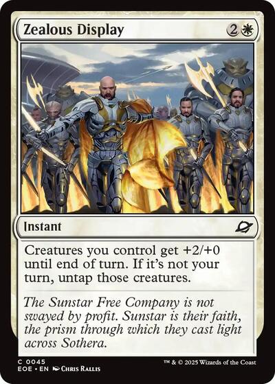 Zealous Display (Edge of Eternities) Near Mint Foil