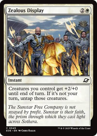 Zealous Display (Edge of Eternities) Near Mint Foil
