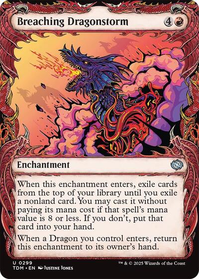 Breaching Dragonstorm (Showcase) (Tarkir: Dragonstorm) Near Mint
