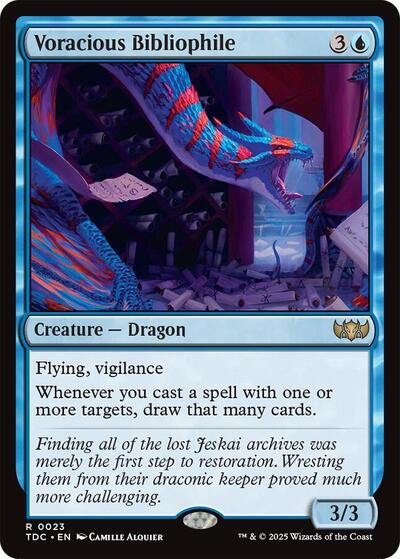 Voracious Bibliophile (Commander: Tarkir: Dragonstorm) Near Mint