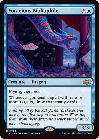 Voracious Bibliophile (Commander: Tarkir: Dragonstorm) Near Mint
