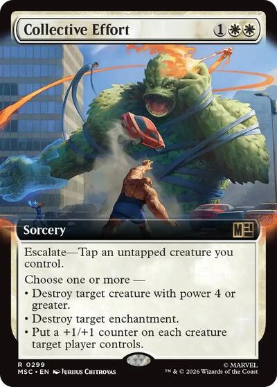 Collective Effort (Extended Art) (Commander: Marvel Super Heroes) Near Mint