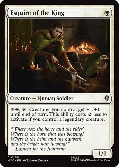 Esquire of the King (The Hobbit: Eternal-Legal) Near Mint