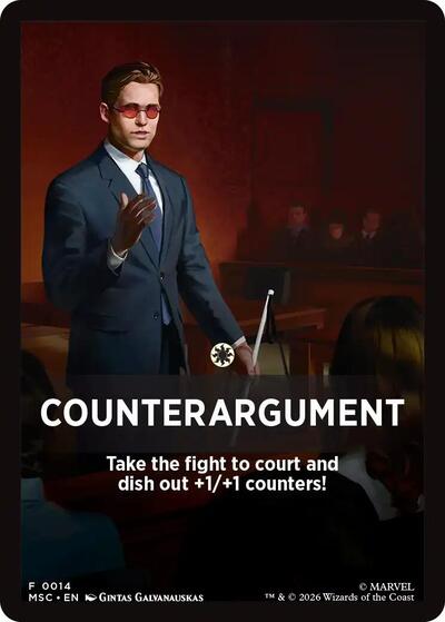 Counterargument Theme Card (Commander: Marvel Super Heroes) Near Mint