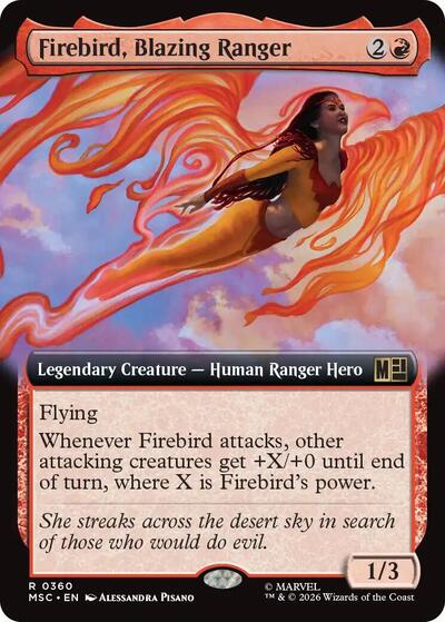 Firebird, Blazing Ranger (Extended Art) (Commander: Marvel Super Heroes) Near Mint