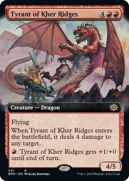 Tyrant of Kher Ridges (Extended Art) (The Brothers' War) Near Mint