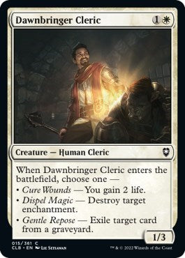 Dawnbringer Cleric (Commander Legends: Battle for Baldur's Gate) Near Mint Foil
