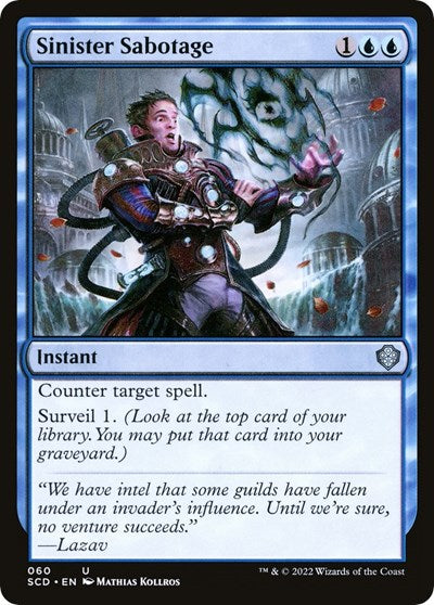 Sinister Sabotage (Commander 2022 Starter Decks) Near Mint