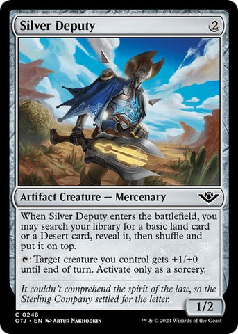 Silver Deputy (Outlaws of Thunder Junction) Near Mint Foil